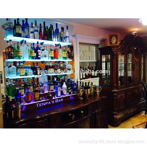 New Arrival Counter LED Acrylic Wine Display,LED Wine Bottle Display,Wine Display Rack